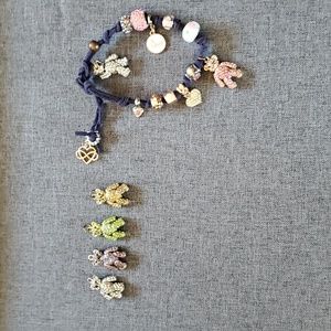 Charm Bracelot w Teddy Bear Charms